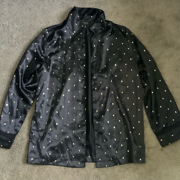 Two Piece Thalia Sodi Black Medium Women’s Pajama set - Picture 2 of 4